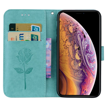 สำหรับ iPhone XS Max Rose ซองหนัง PU แบบพลิกแนวนอนพร้อมตัวยึดและช่องเสียบการ์ดและกระเป๋าสตางค์, For XS Max