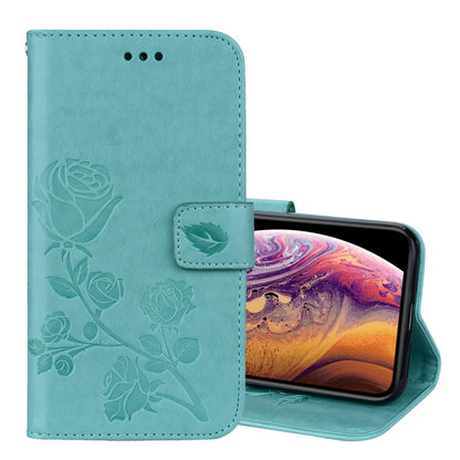 สำหรับ iPhone XS Max Rose ซองหนัง PU แบบพลิกแนวนอนพร้อมตัวยึดและช่องเสียบการ์ดและกระเป๋าสตางค์, For XS Max