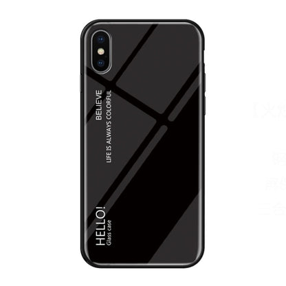 สำหรับ iPhone XS Max เคสกระจกสีไล่โทนสี, iPhone XS Max