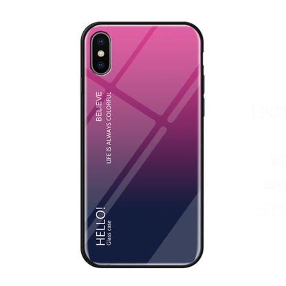 สำหรับ iPhone XS Max เคสกระจกสีไล่โทนสี, iPhone XS Max