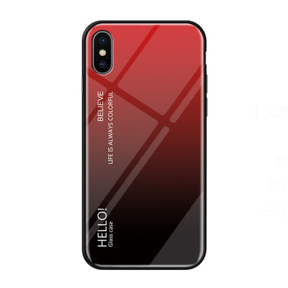 สำหรับ iPhone XS Max เคสกระจกสีไล่โทนสี, iPhone XS Max