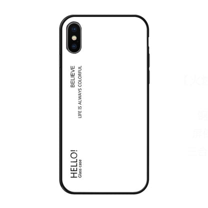 สำหรับ iPhone XS Max เคสกระจกสีไล่โทนสี, iPhone XS Max