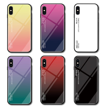 สำหรับ iPhone XS Max เคสกระจกสีไล่โทนสี, iPhone XS Max