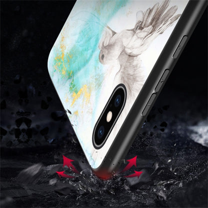 สำหรับเคสป้องกันกระจกหินอ่อน iPhone XS Max, For iPhone XS Max