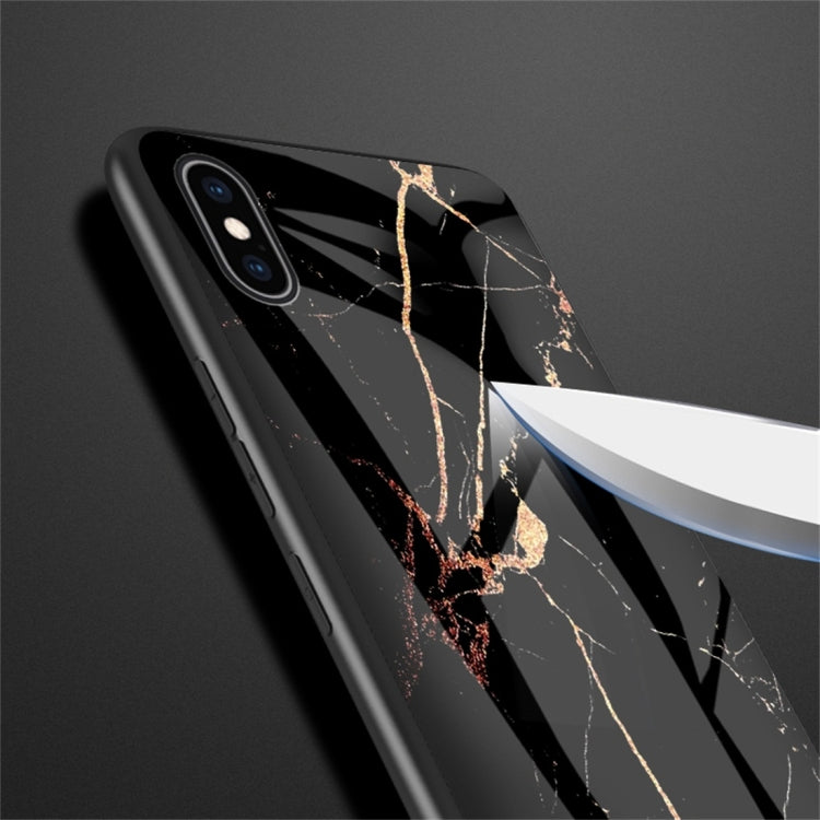 สำหรับเคสป้องกันกระจกหินอ่อน iPhone XS Max, For iPhone XS Max
