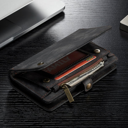 สำหรับ iPhone XS Max CaseMe ซองหนังพลิกแนวนอนมัลติฟังก์ชั่นที่ถอดออกได้พร้อมช่องเสียบการ์ดและผู้ถือและกระเป๋าสตางค์ซิปและกรอบรูป, For iPhone XS Max