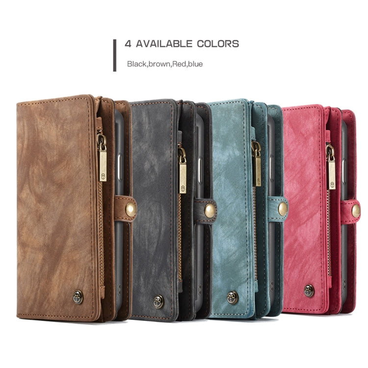 สำหรับ iPhone XS Max CaseMe ซองหนังพลิกแนวนอนมัลติฟังก์ชั่นที่ถอดออกได้พร้อมช่องเสียบการ์ดและผู้ถือและกระเป๋าสตางค์ซิปและกรอบรูป, For iPhone XS Max