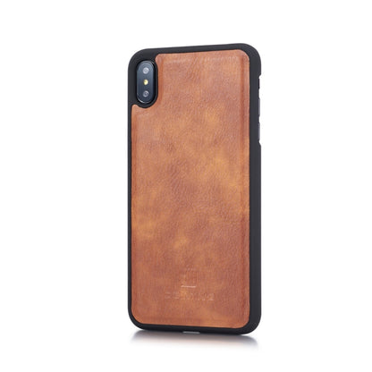 สำหรับ iPhone XS Max DG.MING เนื้อม้าบ้าพลิกซองหนังแม่เหล็กที่ถอดออกได้พร้อมตัวยึดและช่องเสียบการ์ดและกระเป๋าสตางค์, iPhone XS Max, For iPhone XS Max