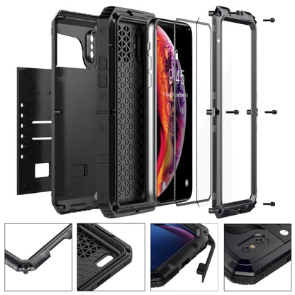สำหรับ iPhone XS Max กันน้ำกันฝุ่นกันกระแทกโลหะผสมสังกะสี + เคสซิลิโคน, iPhone XS Max