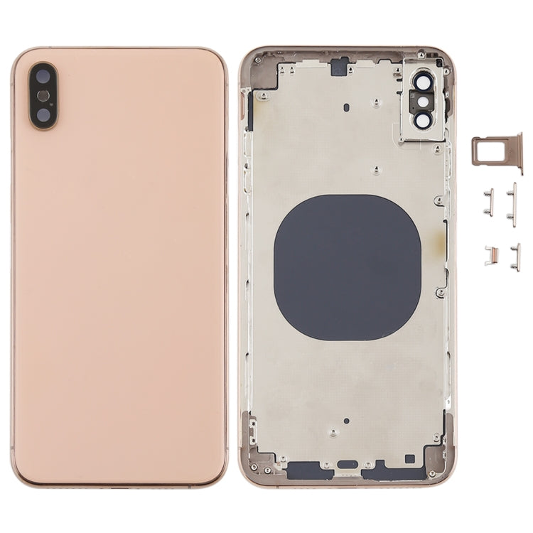ฝาหลังพร้อมเลนส์กล้องและถาดซิมการ์ดและปุ่มด้านข้างสำหรับ iPhone XS Max, For iPhone XS Max, For iPhone XS Max (Camera Lens+Side Keys), For iPhone XS Max with Side keys, For iPhone XS Max with Camera Lens Frame
