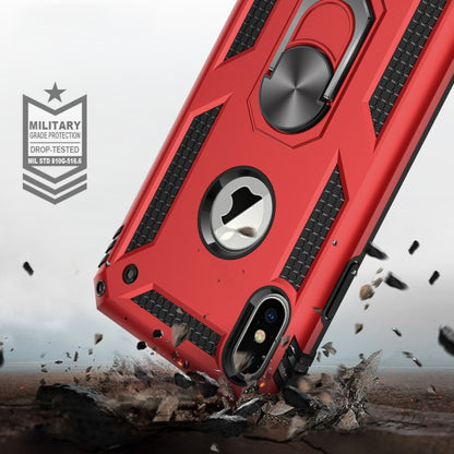 สำหรับ iPhone XS Max Armor เคสกันกระแทก TPU + PC พร้อมที่วางหมุนได้ 360 องศา, For iPhone XS Max