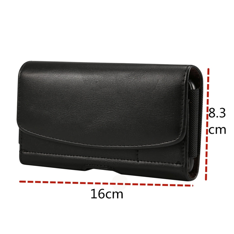 Lambskin วงยืดหยุ่นผู้ชาย 5.7-6.0 นิ้วโทรศัพท์มือถือสากลแขวนเอวซองหนังพร้อมช่องเสียบการ์ดสำหรับ iPhone XS Max / 8 Plus / 7 Plus / Honor 8X และโทรศัพท์มือถือ 5.7-6.0 นิ้วอื่น ๆ