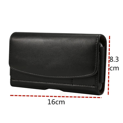 Lambskin วงยืดหยุ่นผู้ชาย 5.7-6.0 นิ้วโทรศัพท์มือถือสากลแขวนเอวซองหนังพร้อมช่องเสียบการ์ดสำหรับ iPhone XS Max / 8 Plus / 7 Plus / Honor 8X และโทรศัพท์มือถือ 5.7-6.0 นิ้วอื่น ๆ