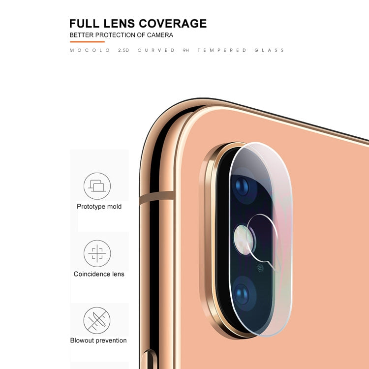 สำหรับ iPhone XS Max mocolo 0.15mm 9H 2.5D รอบขอบเลนส์กล้องด้านหลังฟิล์มกระจกนิรภัย, iPhone XS Max
