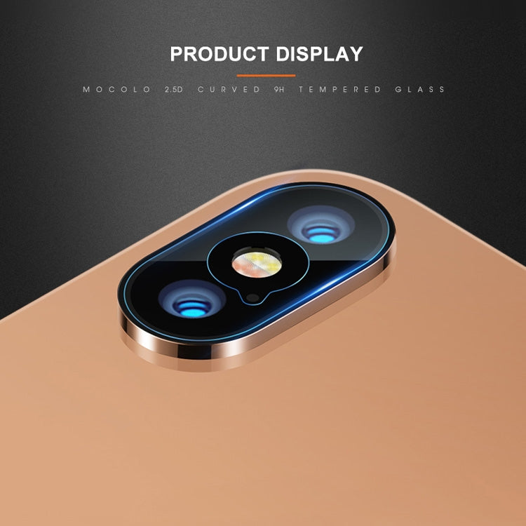 สำหรับ iPhone XS Max mocolo 0.15mm 9H 2.5D รอบขอบเลนส์กล้องด้านหลังฟิล์มกระจกนิรภัย, iPhone XS Max