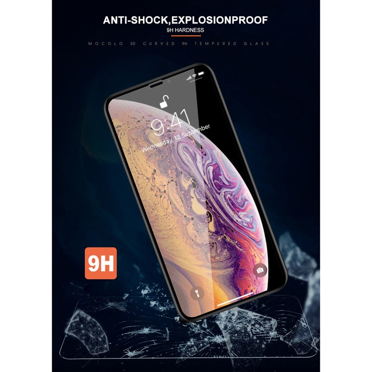 สำหรับ iPhone 11 Pro Max / XS Max mocolo 0.33mm 9H 3D รอบขอบฟิล์มกระจกนิรภัย, iPhone XS Max