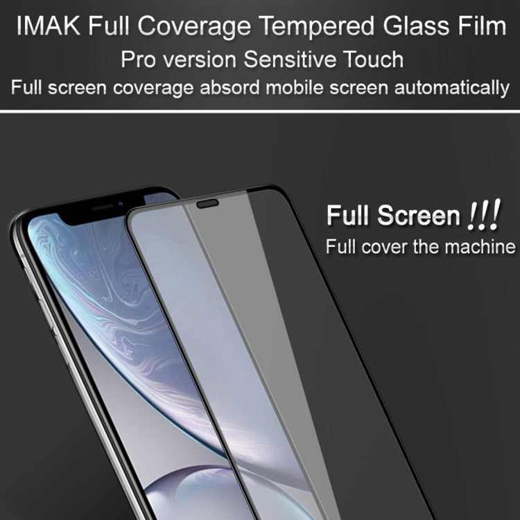 สำหรับ iPhone XR IMAK 9H ความแข็งพื้นผิวฟิล์มกระจกนิรภัยแบบเต็มหน้าจอ, For iPhone XR