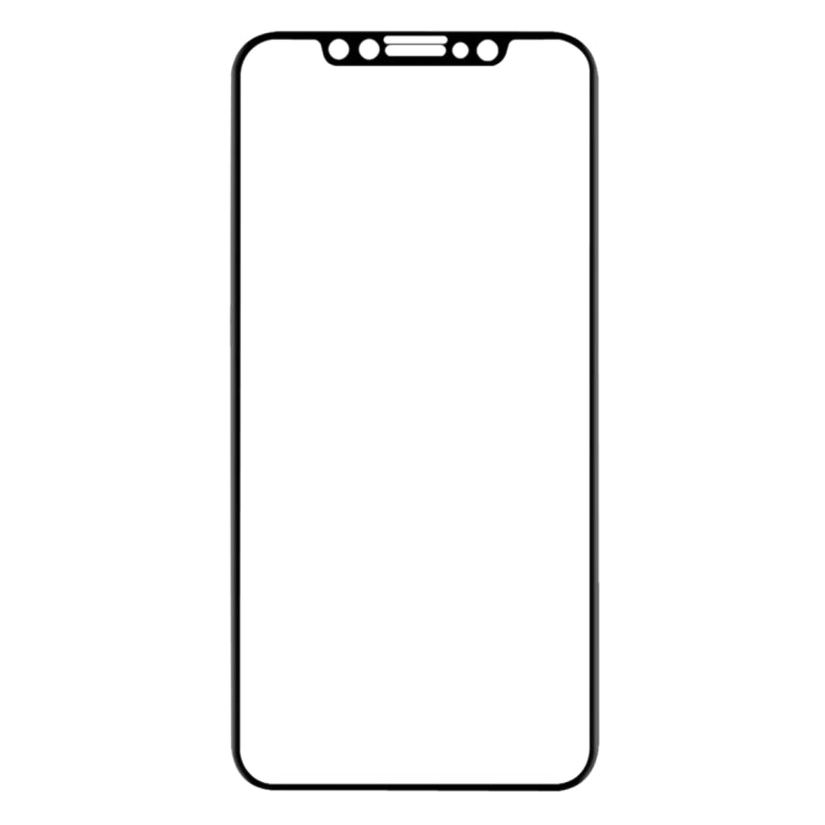 สำหรับ iPhone 11 / XR 0.1 มม. 9H ฟิล์มกระจกนิรภัยไฟเบอร์แบบยืดหยุ่นแบบเต็มหน้าจอ, For iPhone 11 / XR Black