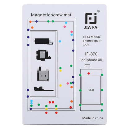 JIAFA JF-870 แผ่นแม่เหล็กสกรูบอร์ดสำหรับ iPhone XR, For iPhone XR