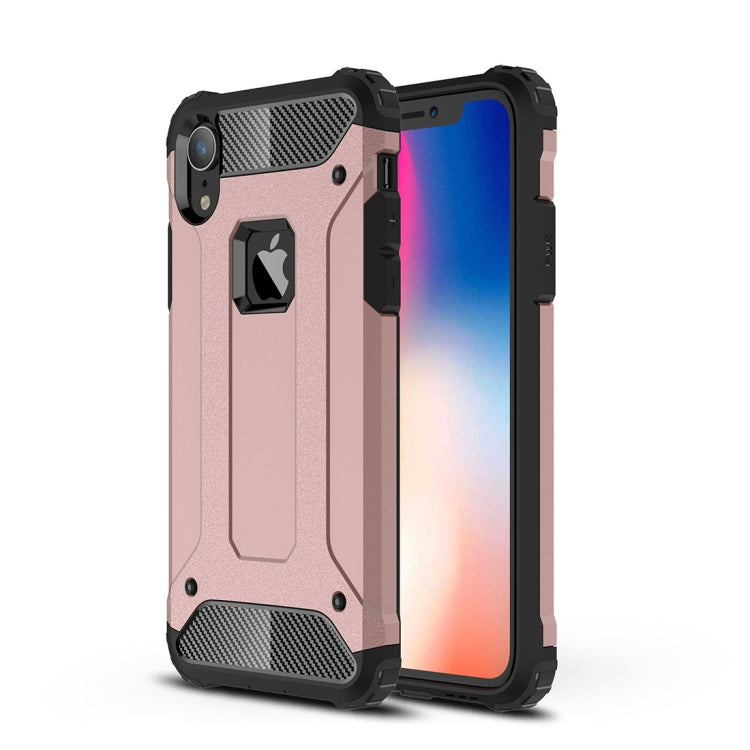 สำหรับ iPhone XR TPU + PC Armor รวมเคสฝาหลัง, For iPhone XR