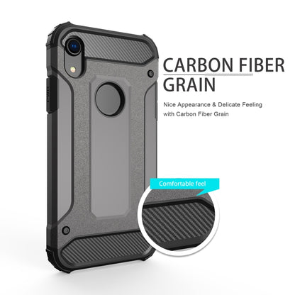 สำหรับ iPhone XR TPU + PC Armor รวมเคสฝาหลัง, For iPhone XR
