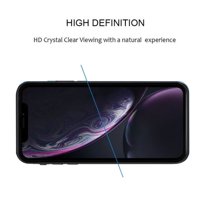 สำหรับ iPhone 11 / XR 9H 2.5D Ultrathin Silk-screen คาร์บอนไฟเบอร์ฟิล์มป้องกันแบบเต็มหน้าจอ, For XR