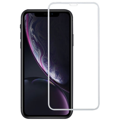 สำหรับ iPhone 11 / XR 9H 2.5D Ultrathin Silk-screen คาร์บอนไฟเบอร์ฟิล์มป้องกันแบบเต็มหน้าจอ, For XR