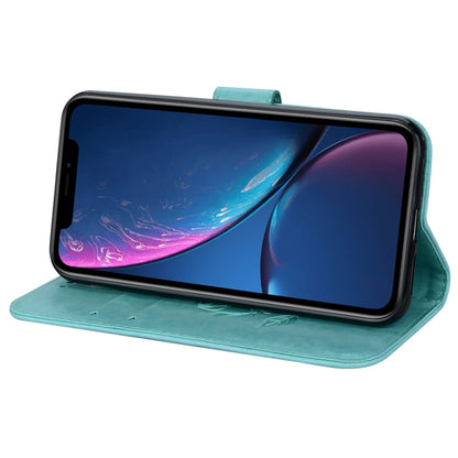 สำหรับ iPhone XR ซองหนัง PU แบบพลิกแนวนอนลายกุหลาบพร้อมตัวยึดและช่องเสียบการ์ดและกระเป๋าสตางค์, For XR