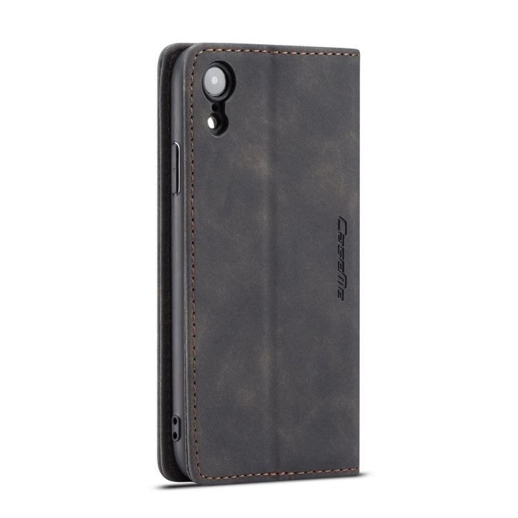 สำหรับ iPhone XR CaseMe-013 มัลติฟังก์ชั่น Retro Frosted ซองหนังพลิกแนวนอนพร้อมช่องเสียบการ์ดและผู้ถือและกระเป๋าสตางค์, For iPhone XR