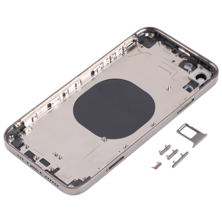 ฝาครอบด้านหลังวัสดุสแตนเลสสตีลพร้อมรูปลักษณ์เลียนแบบ iP13 Pro สำหรับ iPhone XR, for iPhone XR(Black), for iPhone XR(Gold), for iPhone XR(Blue), for iPhone XR(White)
