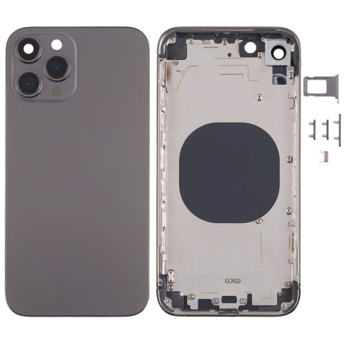 ฝาครอบด้านหลังวัสดุสแตนเลสสตีลพร้อมรูปลักษณ์เลียนแบบ iP13 Pro สำหรับ iPhone XR, for iPhone XR(Black), for iPhone XR(Gold), for iPhone XR(Blue), for iPhone XR(White)