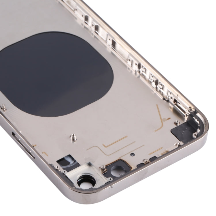 ฝาครอบด้านหลังวัสดุสแตนเลสสตีลพร้อมรูปลักษณ์เลียนแบบ iP13 Pro สำหรับ iPhone XR, for iPhone XR(Black), for iPhone XR(Gold), for iPhone XR(Blue), for iPhone XR(White)