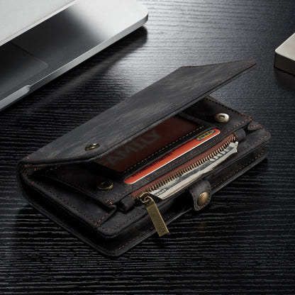 สำหรับ iPhone XR CaseMe ซองหนังพลิกแนวนอนมัลติฟังก์ชั่นที่ถอดออกได้พร้อมช่องเสียบการ์ดและผู้ถือและกระเป๋าสตางค์ซิปและกรอบรูป, For iPhone XR, For iPhone  XR