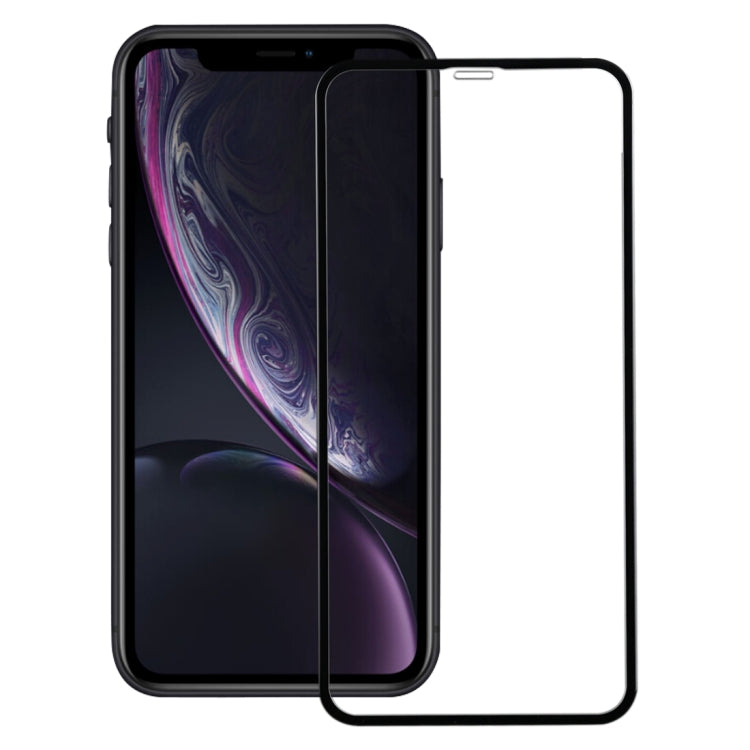 สำหรับ iPhone 11 / XR ฟิล์มกระจกนิรภัยขอบนุ่มคาร์บอนไฟเบอร์, For iPhone XR