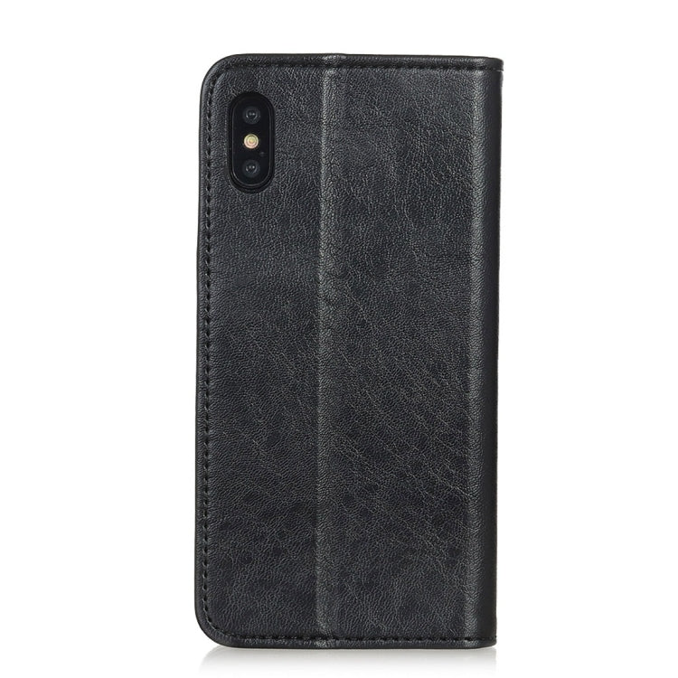 สำหรับ iPhone XR Magnetic Retro Crazy Horse Texture ซองหนังแนวนอนพร้อมตัวยึดและช่องเสียบการ์ดและกระเป๋าสตางค์, iPhone XR