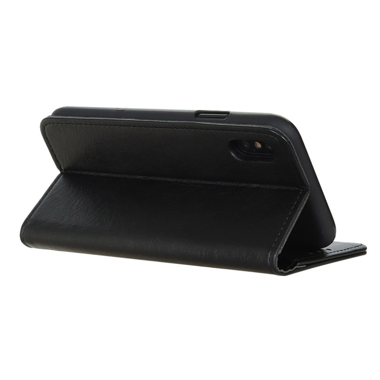 สำหรับ iPhone XR Magnetic Retro Crazy Horse Texture ซองหนังแนวนอนพร้อมตัวยึดและช่องเสียบการ์ดและกระเป๋าสตางค์, iPhone XR