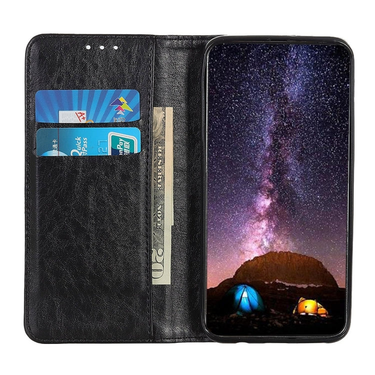 สำหรับ iPhone XR Magnetic Retro Crazy Horse Texture ซองหนังแนวนอนพร้อมตัวยึดและช่องเสียบการ์ดและกระเป๋าสตางค์, iPhone XR