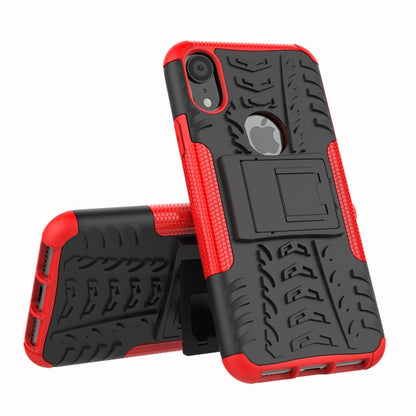 สำหรับ iPhone XR เนื้อยาง TPU + PC เคสกันกระแทกพร้อมตัวยึด, For iPhone XR, For XR
