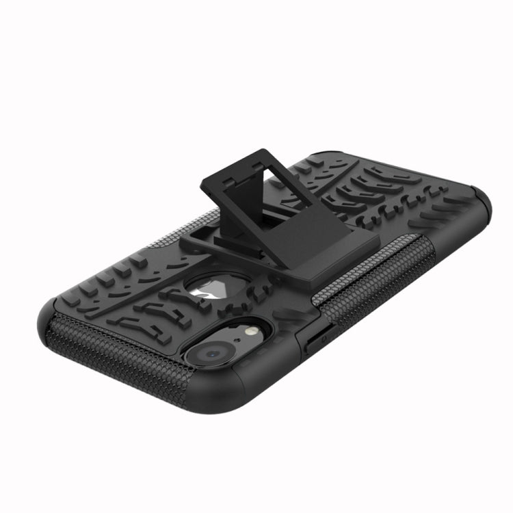 สำหรับ iPhone XR เนื้อยาง TPU + PC เคสกันกระแทกพร้อมตัวยึด, For iPhone XR, For XR