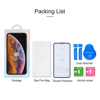 สำหรับ iPhone XR 9H 5D Full กาวฟิล์มกระจกนิรภัยแบบเต็มหน้าจอ, For iPhone XR (1 PC)
