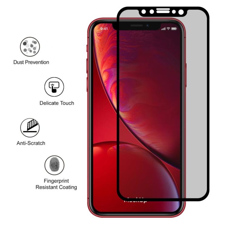 สำหรับ iPhone 11 / XR ENKAY Hat-Prince 0.26mm 9H 6D ความเป็นส่วนตัวฟิล์มป้องกันแสงสะท้อนแบบเต็มหน้าจอป้องกันแสงสะท้อน, iPhone XR