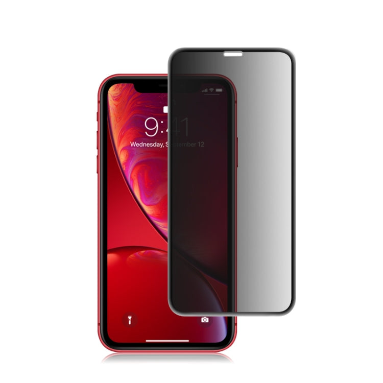 สำหรับ iPhone 11 / XR mocolo 0.33mm 9H 3D รอบขอบความเป็นส่วนตัวฟิล์มกระจกนิรภัยป้องกันแสงสะท้อน, iPhone XR