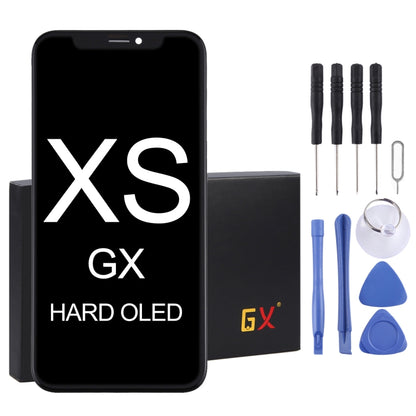หน้าจอ LCD วัสดุ OLED แบบอ่อนและชุดประกอบ Digitizer สำหรับ iPhone XS, For iPhone XS (Hard OLED)