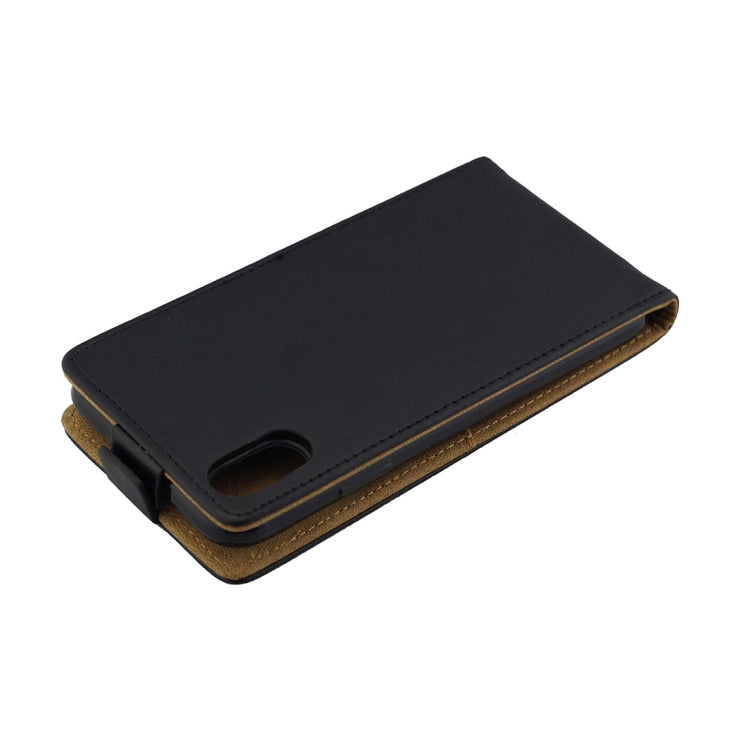 สำหรับ iPhone XR ซองหนังพลิกแนวตั้งสไตล์ธุรกิจพร้อมช่องเสียบการ์ด, For XR