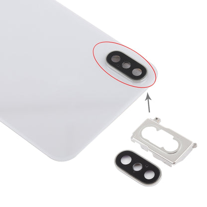 ฝาหลังแบตเตอรี่พร้อมกรอบกล้องด้านหลังและเลนส์และกาวสำหรับ iPhone XS, For iPhone XS with Camera Lens