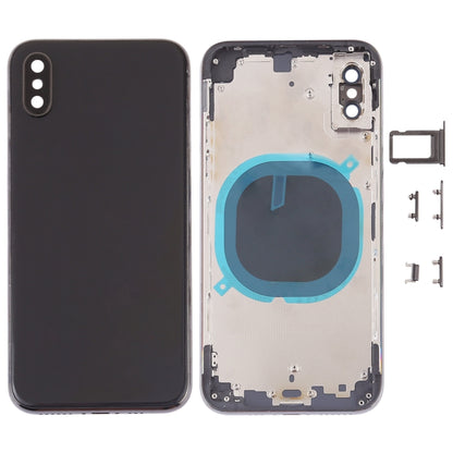 ฝาหลังพร้อมเลนส์กล้องและถาดซิมการ์ดและปุ่มด้านข้างสำหรับ iPhone XS, For iPhone XS (Camera Lens+Side Keys), For iPhone XS with Side keys, For iPhone XS with Card Tray