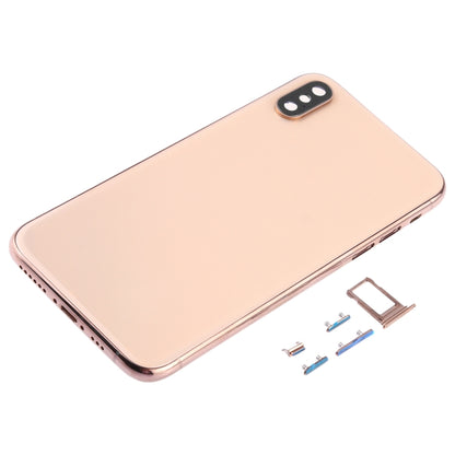 ฝาหลังพร้อมเลนส์กล้องและถาดซิมการ์ดและปุ่มด้านข้างสำหรับ iPhone XS, For iPhone XS (Camera Lens+Side Keys), For iPhone XS with Side keys, For iPhone XS with Card Tray