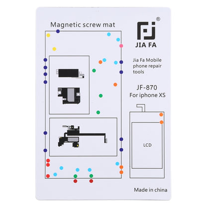 JIAFA JF-870 แผ่นแม่เหล็กสกรูบอร์ดสำหรับ iPhone XS, For iPhone XS
