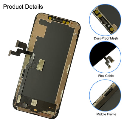 หน้าจอ LCD วัสดุ GX OLED และชุดประกอบ Digitizer สำหรับ iPhone XS, For iPhone XS
