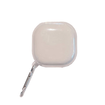 หูฟังไร้สายโปร่งใสเคสป้องกัน TPU ป้องกันการล่มสลายพร้อมตะขอสำหรับ Samsung Galaxy Buds Live
